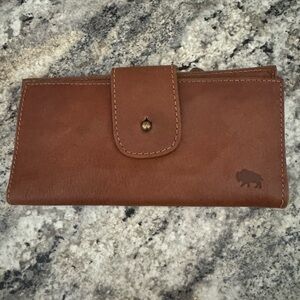 Women’s Real leather western buffalo Brown Wallet